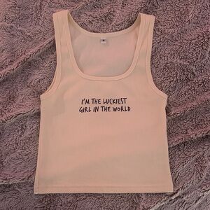 Women's Cream Tank Top M